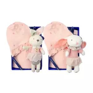 [롯데백화점]압소바 압소바 클로이 요루 바디슈트(모자)+토끼딸랑이 A1110634-SET-G