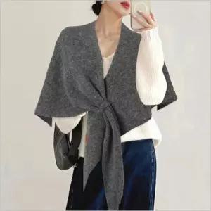 머플러 케이프 겨울 와이드 우아한 어깨숄 삼각 따뜻한 6색