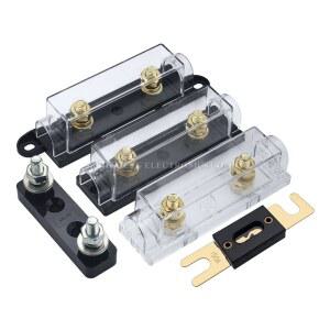 1세트 ANL 60A 40A 퓨즈블 타입 블레이드 홀더 자동차 150A 퓨즈 100A 50A 플랫 볼트온 30A 500A 120A 링크 70A 80A