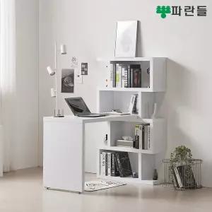 [착불배송] 파란들가구 1200x800 모듈 4단책장책상세트 인테리어책상