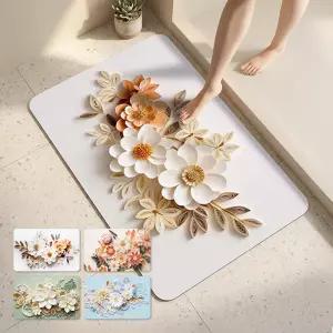 [1+1] 로얄플라워 3D 규조토 발매트 간편세척 매트