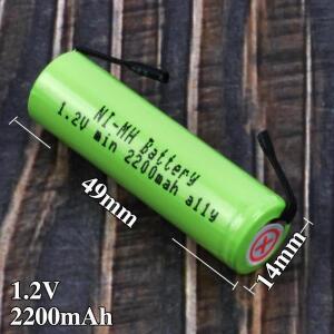 충전식 배터리 필립스 HQ7120 HQ560 HQ6675 RQ338 면도기 1.2V AA 2200mAh