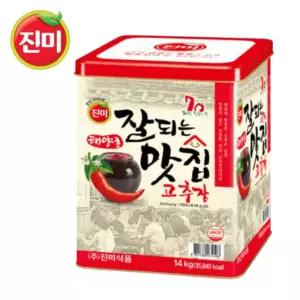 진미 잘되는 맛집 고추장 14kg 캔 태양초 식자재 말통