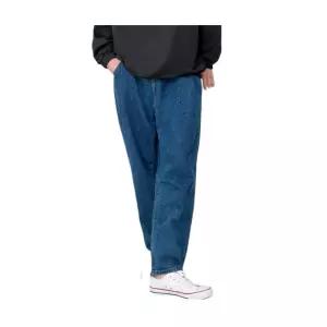 남자 앞주름 통넓은 외출팬츠 핀턱 오버핏배기 청바지 진청 바이커진 간지나는 데님