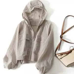 세미 크롭 바람막이 루즈핏 아우터 데일리 간절기 점퍼 가을 오버핏 캐주얼 생활 활동 반팔 야외 얇은 방수