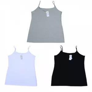 빅사이즈 무지 레이어드 끈나시