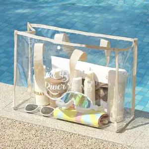 여름 여행 일상 에서도 좋은 투명 비닐 가방 비치백