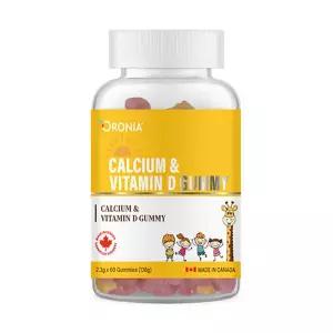 오로니아 칼슘 비타민D 꾸미 씹어먹는 과일맛 영양제 뼈 치아 골다공증 60정 어린이 온가족