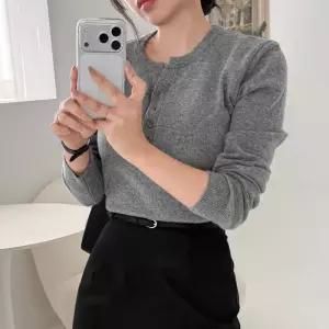 [에이와비] #AWABMADE:_MerryCloset.캐시울버튼피케니트 -kint/3color