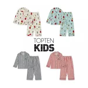 [롯데백화점]탑텐키즈 MKG5UI3811 공용)[피너츠] 레이온 파자마셋업(9부)