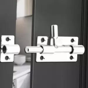 공공 화장실 방문 수동 걸쇠 잠금장치 자물쇠 걸이식 미닫이 문고리 잠금쇠 철제 메탈 빗장 고리