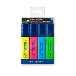 스테들러 364 텍스트서퍼 형광펜 4색세트 스테들러 형광색연필