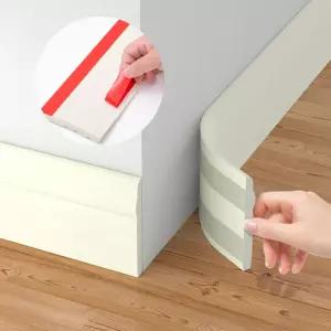 무타공몰딩 접착식 몰딩시트 벽면보수 DIY 셀프 걸레받이 1m인테리어