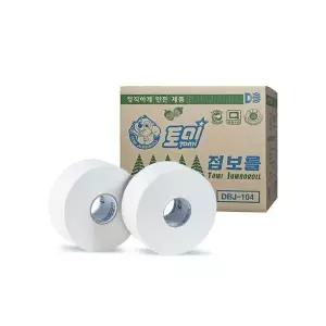 토미 점보롤 민무늬 1겹 500m 16롤 공중 공용 화장실 휴지 화장지 상가 병원 학교 DBJ-104