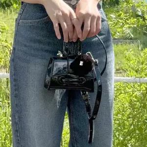 [라일리] Rly 미니 토트백 에나멜 광택 숄더 크로스백 패션가방