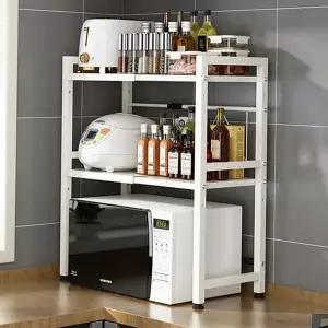 주방 렌지 대 수납장 밥솥 오븐 전자 레인지 선반 가전 싱크대 정리대 다용도 조리대 선반장 2단 3단 높이