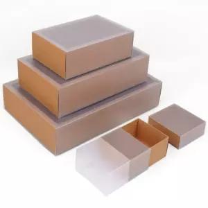 해나찬 접이식 반투명 슬라이드 선물박스 슬리브패키지