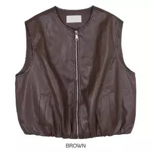 갤러리아 [미니마리]노카라비건레더베스트 (MMA3VT24)