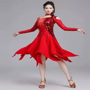 무대 원피스 댄스스포츠 라인댄스 공연복 무대의상 살사 라틴탱고 드레스