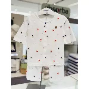 [압소바](하남점)[압소바 26년S/S 임신출산백일돌선물]베베 7부내의(A1B10313)백IVORY