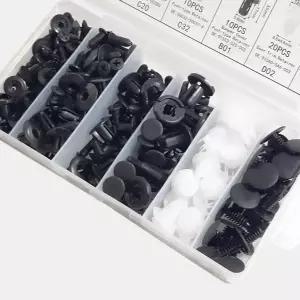 자동차 패스너 플라스틱 고정 리벳 차량용 패스너 클립 푸쉬핀 고정핀 내장재 트림 세트 볼트 본넷 엔진