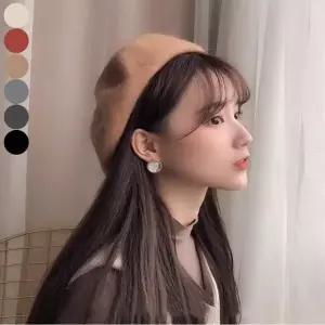 겨울 화가모자 찐빵모자 울 혼방 팔각모 베레모 여자