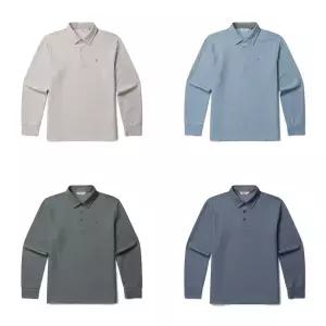 [롯데백화점]올젠 멜란지 원사 에센셜 와플 카라 티셔츠 ZBG1TT1201