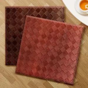 사각패턴 레자 방석 업소용식당 사무실쇼파 의자쿠션 방석 레자방석