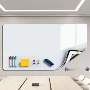 붙이는 자석 벽부착형 사무실 학습용 벽 교육용 화이트 가정용 무타공 시트지 칠판 롤