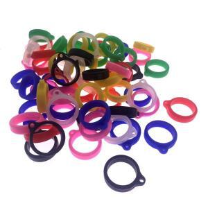 범용 분실 방지 칫솔 펜 목걸이 끈 링, 휴대용 낙하 방지 실리콘 링, 랜야드 거치대 소프트 후프, 10 개