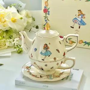 티팟세트 홍차 주전자 꽃차 찻잔 도자기