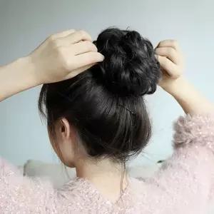 MoonH 헤어고정 올림머리 곱창밴드 가발 8개 블랙