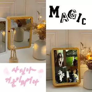 매직 미러 액자 선물용 LED 포토 사진 거울 무드등 특별한