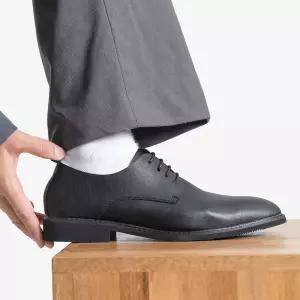 비에스큐티바이클래시 GO86 움라브 플레인 매트 더비 클래식 슈즈 - BLACK