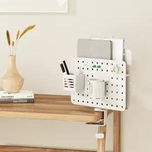 스틸 페그보드 회전형 책꽃이 타공판 파티션 풀세트 ROT-006WH 화이트 패그보드