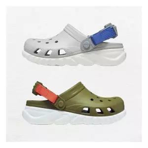 [크록스]키즈 듀엣맥스 II 클로그 K / 208774 그레이 카키 2종택1 / 푹신한 가벼운 발편한 샌들