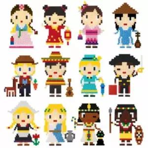 뚝딱 툭툭블럭 다문화 친구들 세계 의상 01 대한민국 전통의상