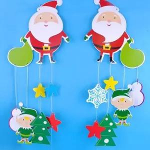 [셀러에이드]크리스마스 종이모빌 (10개 묶음)