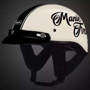 레트로헬멧 빈티지 반모 하이바 스쿠터 할리 경량