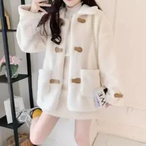 /신상오픈런 여성 양모 하프 기본 긴팔 자켓 봄가을용