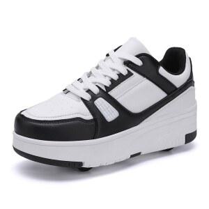 바퀴 탈부착 가능한 롤러 일체형 캐주얼 운동화 실외 주행 연습용