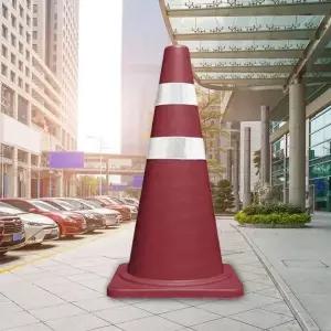 주차금지 콘 주차차단봉 고무 칼라콘 표지판 러버콘 꼬깔 안전봉