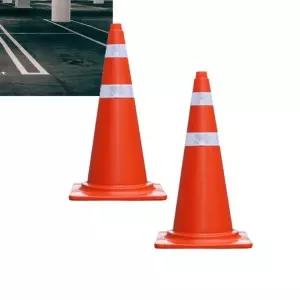 안전 공사 안내 꼬깔 주차금지 도로 안내판 표지판