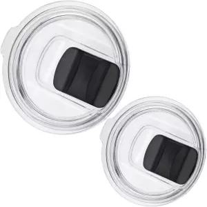 예티용 30온스 텀블러 뚜껑 예블린 2팩 교체용 마그네틱 슬라이더 스위치 컵 방수 상단 커버 예티 텀블러와