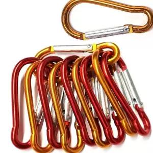 카라비너 고강도 등산용 아웃도어 알루미늄 카라비너 10p 캠핑용 키링 열쇠고리