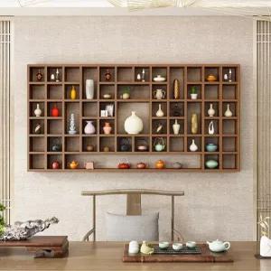 원목 컵 진열장 엔틱 대형 정리 벽걸이 찬장 장식장 찻장 미니장식장 커피장 다기 카페