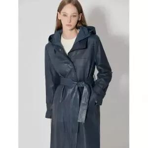 [ 주말단독특가 ] [르오트(LeOT)] 이태리 천연양가죽100 벨티드 롱코트