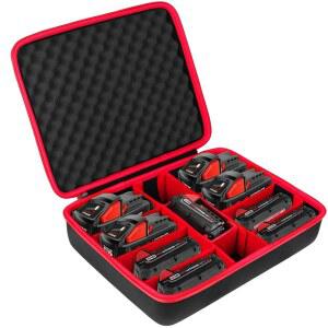 [미국배송] 칸카 하드 배터리 보관함 홀더 밀워키 M12 M18 18V 및 충전기용 휴대용 케이스 교체 - 12V 2.0 / 3.0 4.0 5.0 6.0 6.5 8 9.0 12.0-AH 배터리 충전기(케이스 전용) 보유