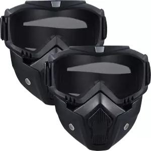 에어소프트 마스크 풀페이스 페인트볼 오토바이 전술 스키 고글 탈부착 가능