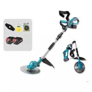 휴대용 충전예초기 제초기 9 인치 브러시리스 전기 잔디 깎는 기계 무선 트리머 Makita 18V 배터리 용 접이